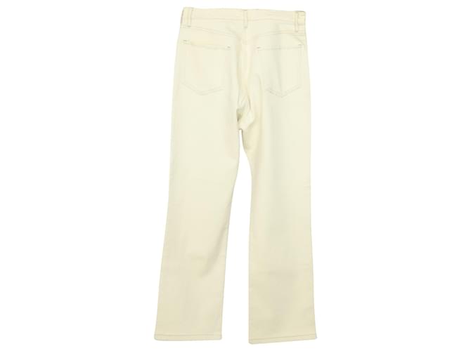 Frame Denim Vaqueros Frame Le Jane Boyfriend en denim de algodón blanco - vista 2
