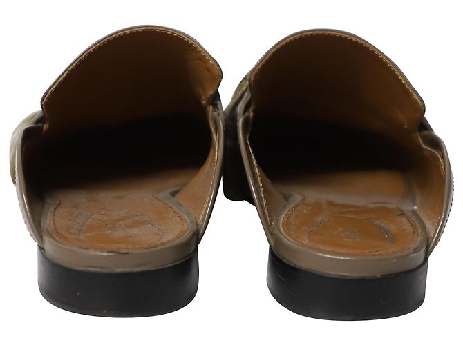 Chloé Mule com cadarço Chloe Harper em couro marrom - vista 4