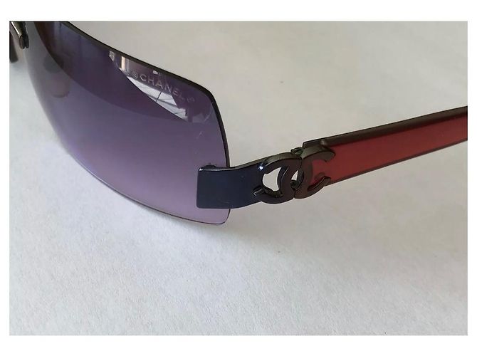 Occhiali da sole vintage Chanel Rosa - vista 4