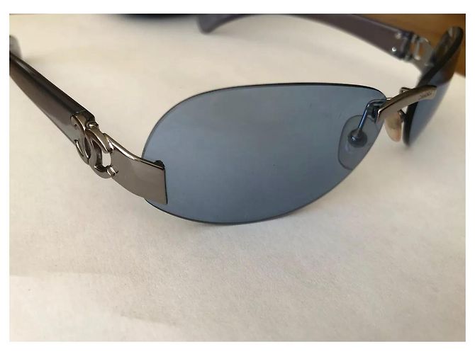 Occhiali da sole vintage Chanel Blu - vista 10