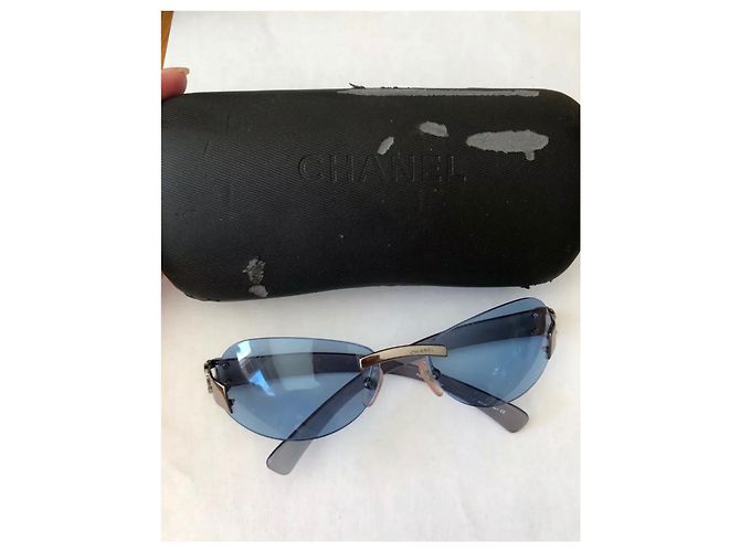 Occhiali da sole vintage Chanel Blu - vista 2