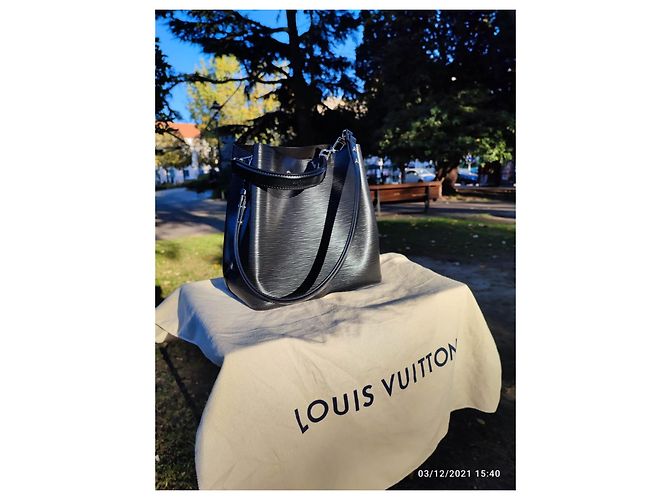 Néonoé Borsa Louis Vuitton in pelle nera Nero - vista 2