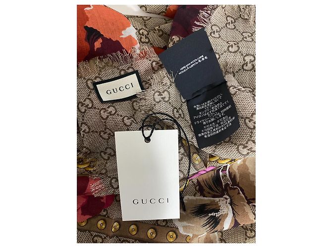 Châle Gucci Monogram Blooms - vue 5