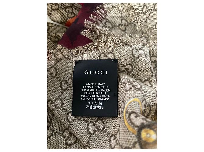 Châle Gucci Monogram Blooms - vue 6