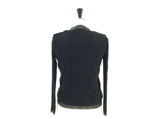 PRADA – SCHWARZE PELZWESTE T46 ITALIENISCH / T42 fr - Ansicht 2