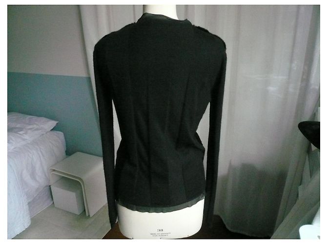 PRADA – SCHWARZE PELZWESTE T46 ITALIENISCH / T42 fr - Ansicht 6