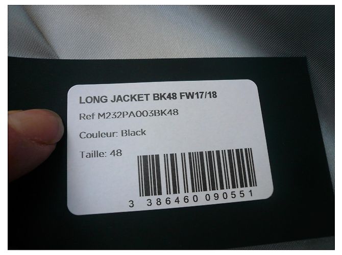 ROCHAS Neue schwarze Blazerjacke mit T-Label48 italien - Ansicht 5