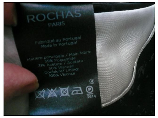 ROCHAS Neue schwarze Blazerjacke mit T-Label48 italien - Ansicht 6