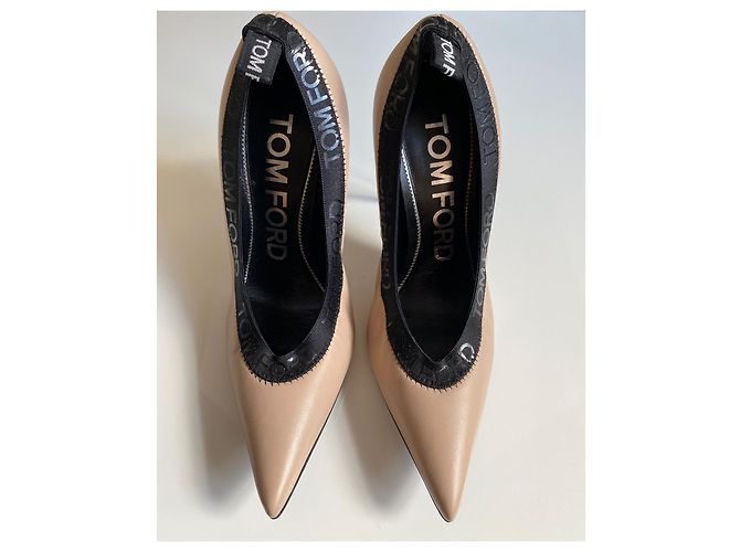 Tom Ford Leder Pumps Beige - Ansicht 4