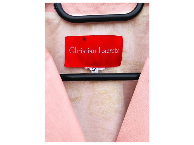 Chaqueta de lino rosa Christian Lacroix - vista 3