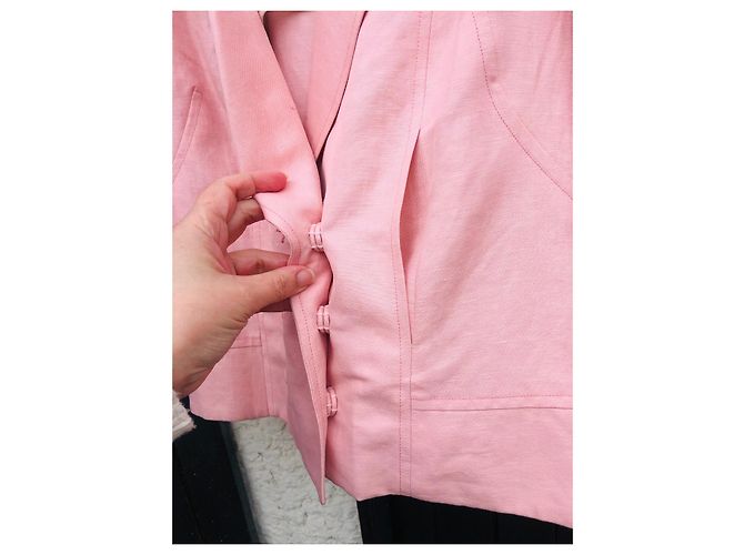 Chaqueta de lino rosa Christian Lacroix - vista 5
