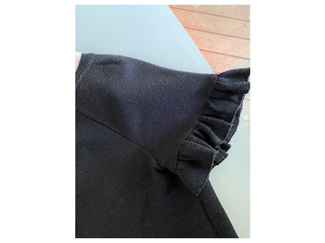 Moschino Weste aus Wolle schwarz und beige - Ansicht 10