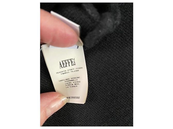 Moschino Weste aus Wolle schwarz und beige - Ansicht 7
