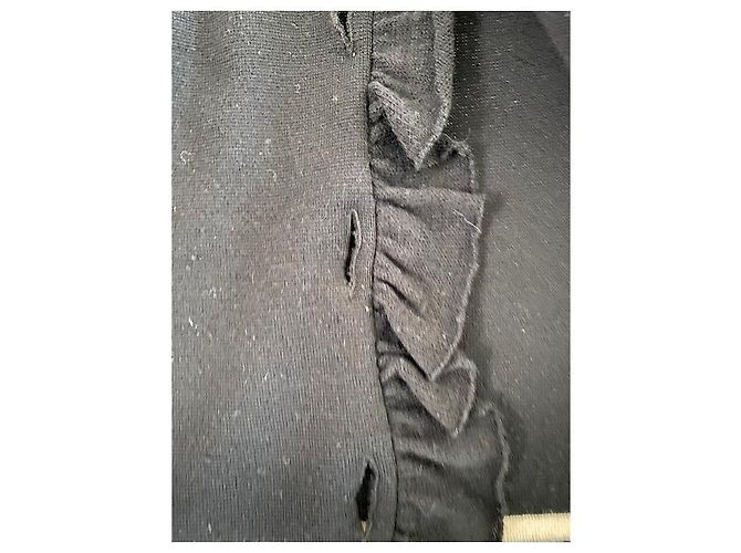 Moschino Weste aus Wolle schwarz und beige - Ansicht 8