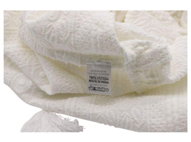 Mini abito ricamato con lacci Melissa Odabash Layla in cotone bianco - vista 7