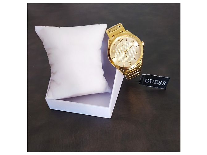 Guess Tux Uhr Gold Edelstahl Golden - Ansicht 5