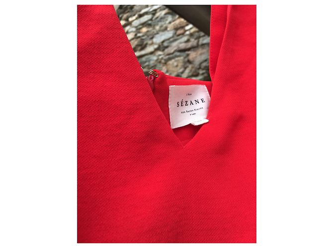 SéZane Mono elegante nunca usado Roja - vista 3