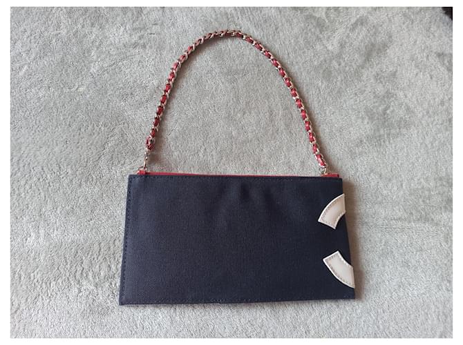 Chanel Vintage American Flag Argento Rosso Blu navy - vista 2