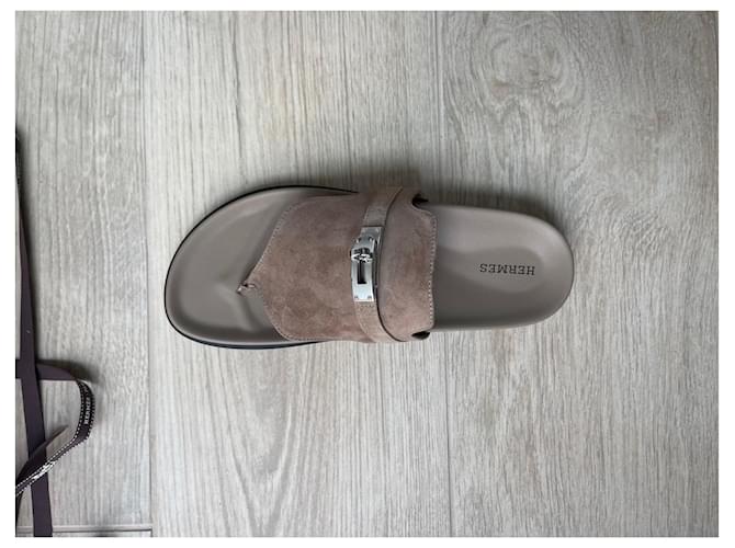 Hermès Sandali Impero - T40,5 Beige - vista 3