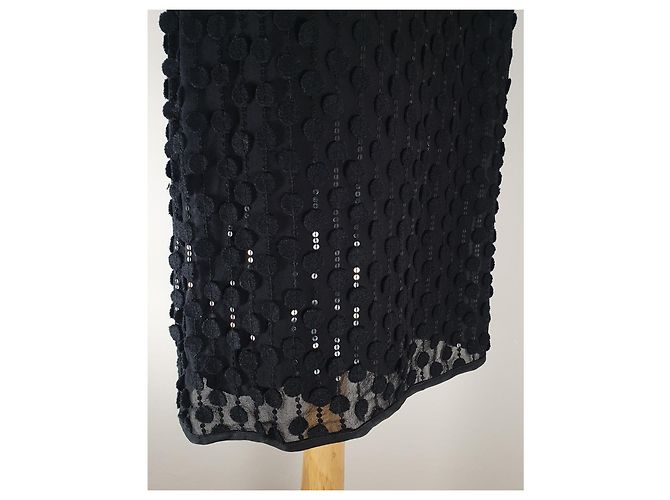 Strenesse Schwarzes Seidenkleid Größe 38 - Ansicht 3