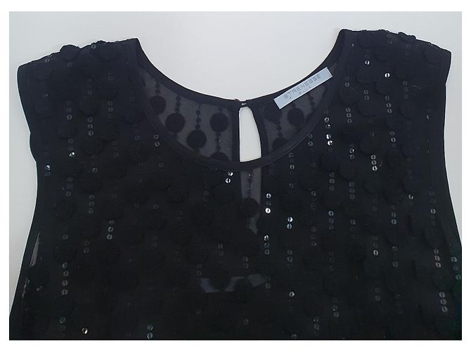 Strenesse Schwarzes Seidenkleid Größe 38 - Ansicht 5