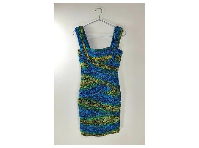 Vestido Bcbg Max Azria Estampado Piel de Serpiente Multicolor - vista 4