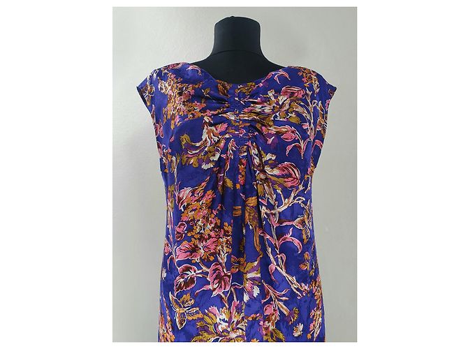 Bcbg Max Azria Blumenkleid aus Seide S Mehrfarben - Ansicht 2