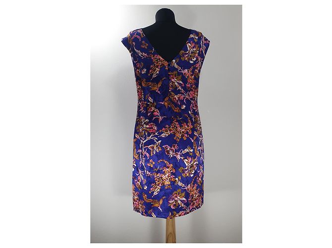 Bcbg Max Azria Blumenkleid aus Seide S Mehrfarben - Ansicht 4