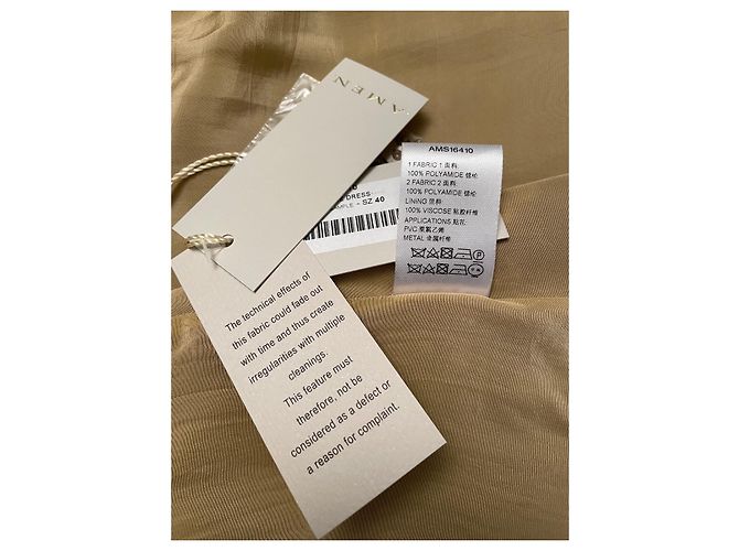 Autre Marque Abito AMEN con paillettes e rete dorato D'oro - vista 5
