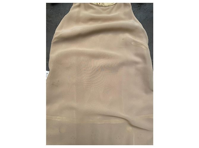 Patrizia Pepe Lederkleid Gold Grösse 40 Golden - Ansicht 10