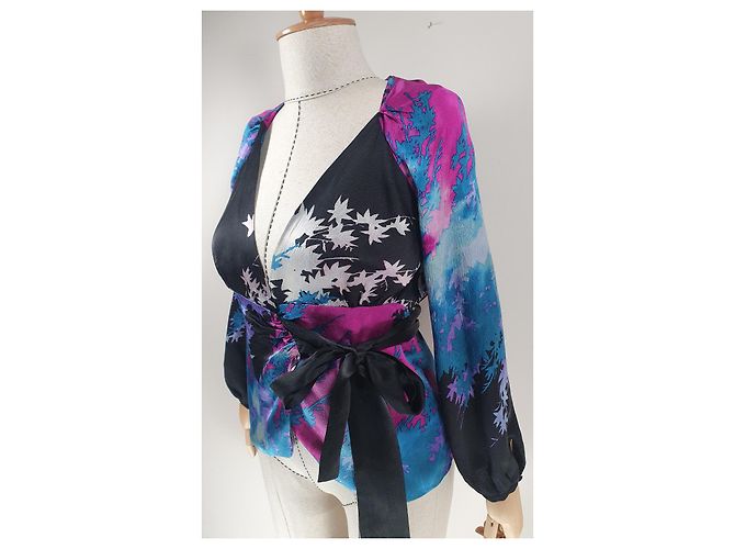 Top de seda Diane Von Furstenberg Multicolor - vista 3