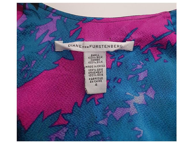 Top de seda Diane Von Furstenberg Multicolor - vista 8