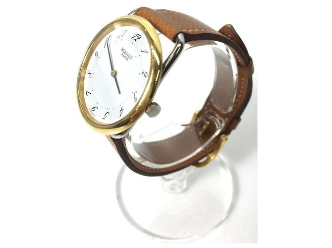 Hermès HERMES Quarzuhr / Analog / Kautschuk / WHT / BRW / Arsoe Braun - Ansicht 2