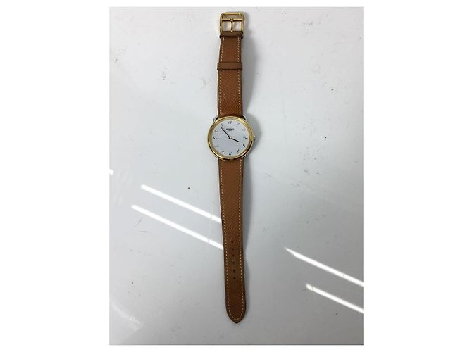 Hermès HERMES Quarzuhr / Analog / Kautschuk / WHT / BRW / Arsoe Braun - Ansicht 5