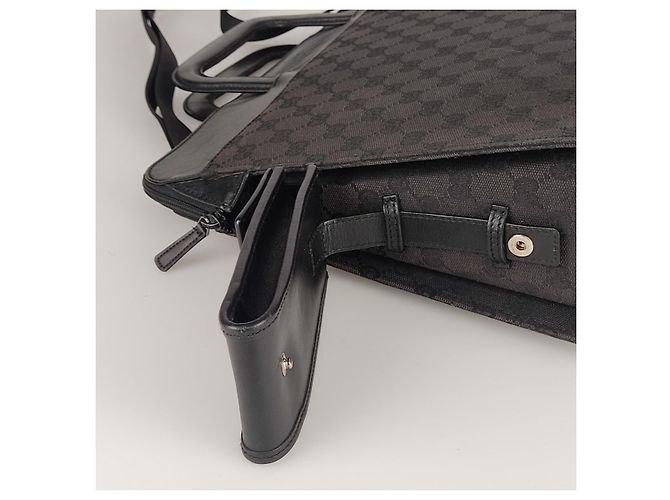 Gucci borsa business con tracolla modello GG - vista 6