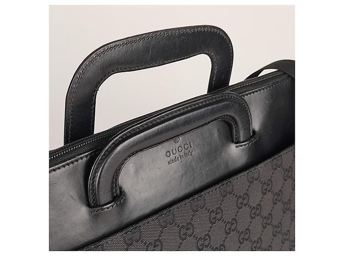 Gucci borsa business con tracolla modello GG - vista 7