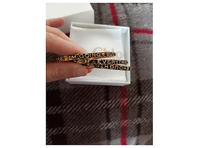 Bracciale Chloé Woody Oro Metallo D'oro - vista 3