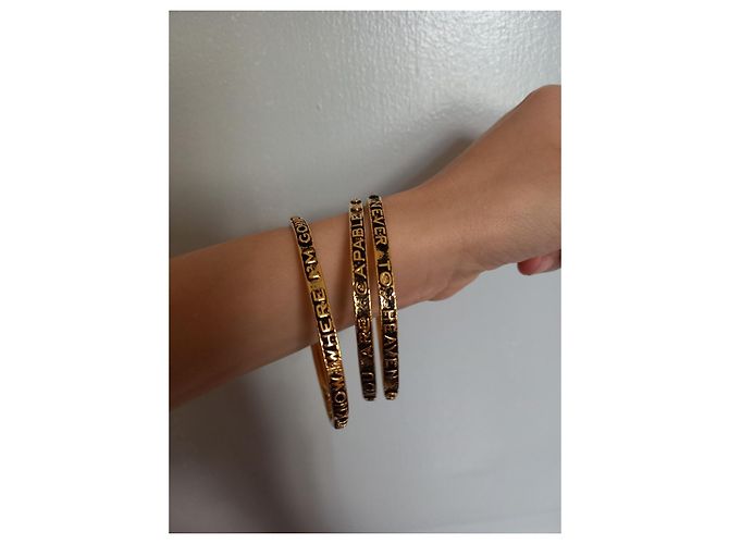 Bracciale Chloé Woody Oro Metallo D'oro - vista 4