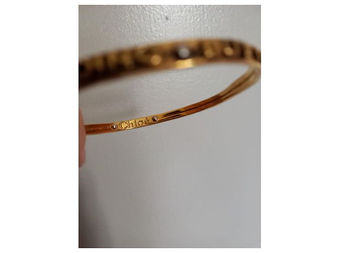 Bracciale Chloé Woody Oro Metallo D'oro - vista 6