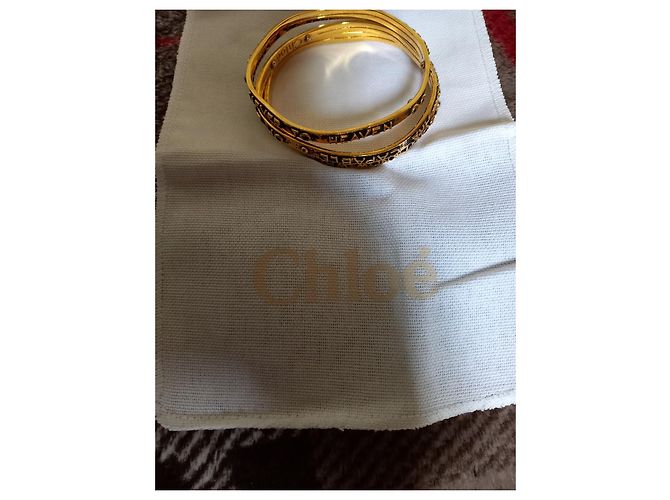 Bracciale Chloé Woody Oro Metallo D'oro - vista 8