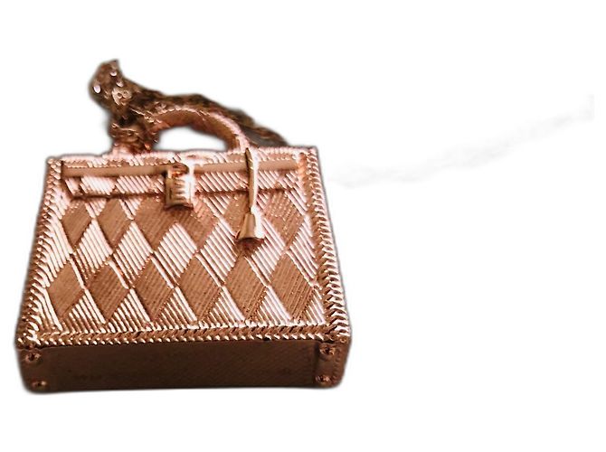 Kelly Pingente Hermès Dourado - vista 2