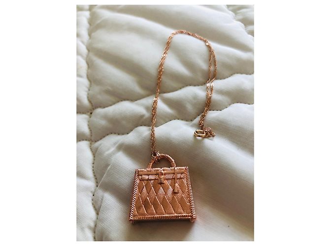 Kelly Pingente Hermès Dourado - vista 5