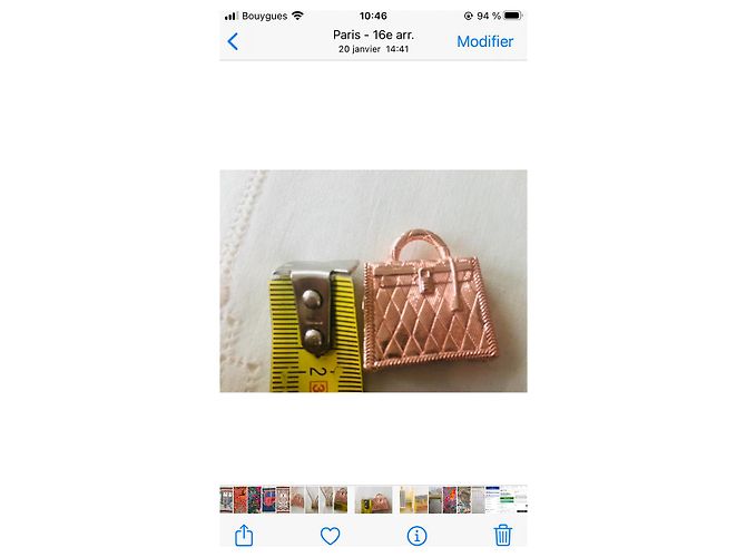 Kelly Pingente Hermès Dourado - vista 9