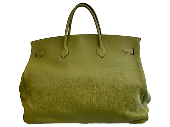Birkin Hermès Bolsa de viaje Verde claro - vista 3