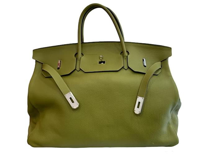 Birkin Hermès Bolsa de viaje Verde claro - vista 7
