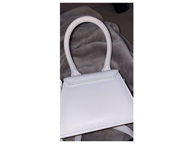 Borsa a mano Jacquemus Chiquito in pelle bianca Bianco - vista 5