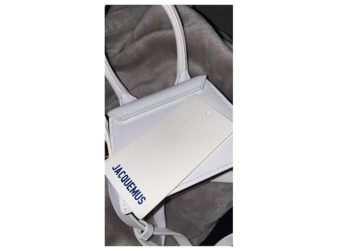 Borsa a mano Jacquemus Chiquito in pelle bianca Bianco - vista 6