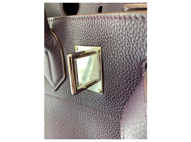 Birkin Hermès Reisetasche Dunkelviolett - Ansicht 10