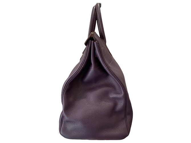 Birkin Hermès Reisetasche Dunkelviolett - Ansicht 2