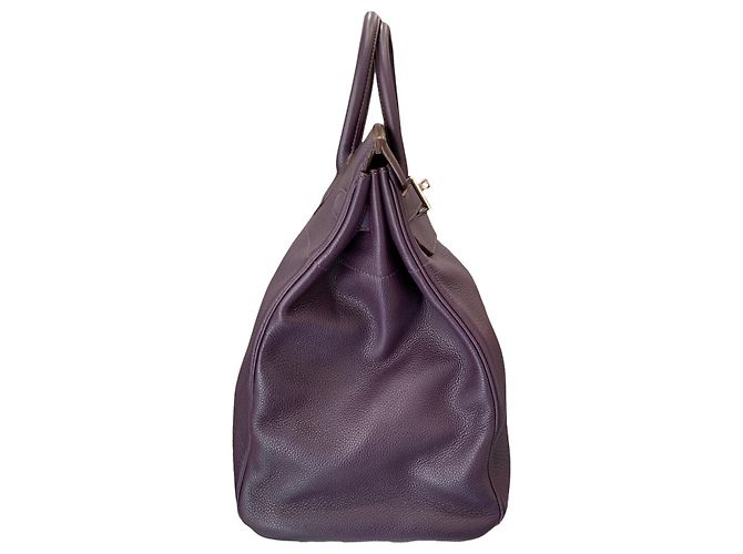 Birkin Hermès Reisetasche Dunkelviolett - Ansicht 4